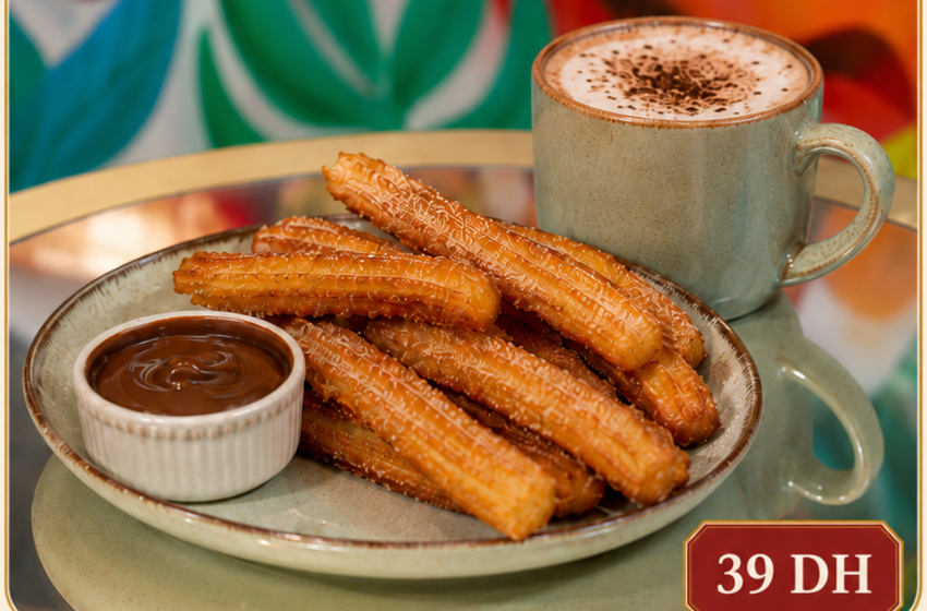 Churros chocolat fondu